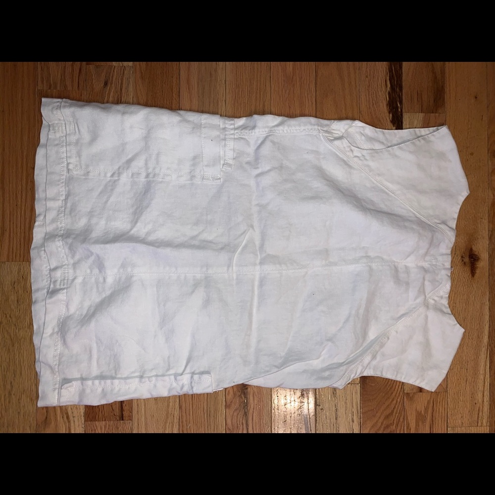 free people linen short white dress